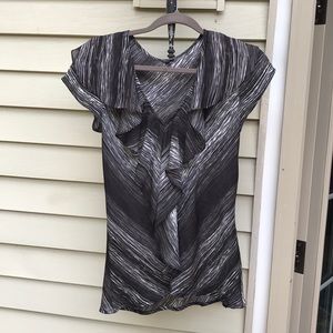 Rafaella ruffled top, size Small